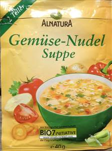 Alnatura Gemüse-Nudel Suppe