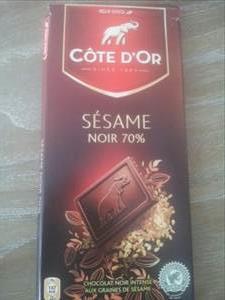 Côte d'Or Chocolat Noir 70% Sésame