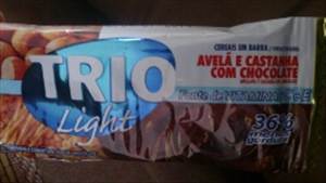 Trio Barra de Cereal Light Avelã e Castanha com Chocolate