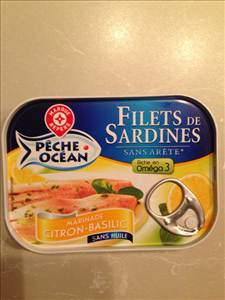 Pêche Océan Filets de Sardines Citron Basilic sans Huile
