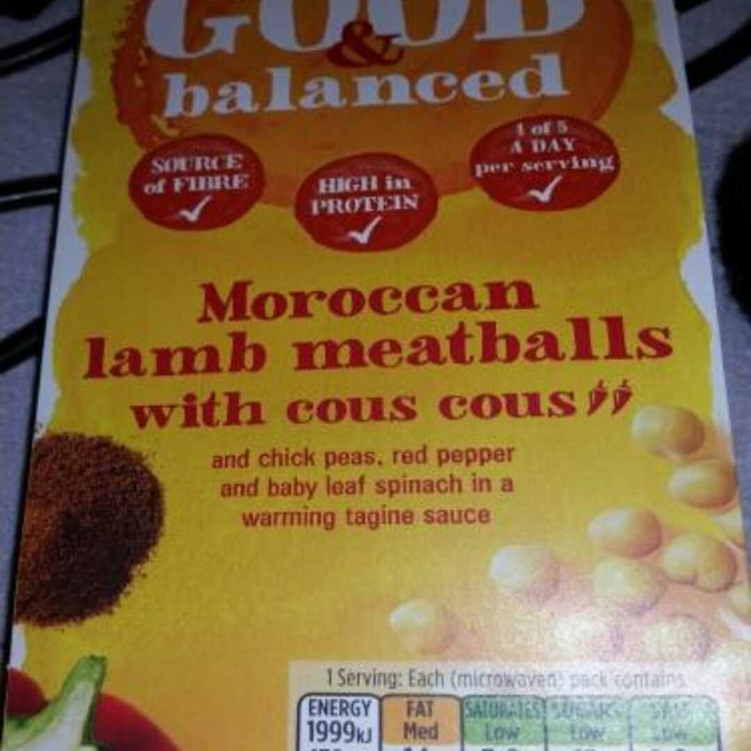 Asda Good & Balanced Moroccan Lamb Meatballs with Cous Cous