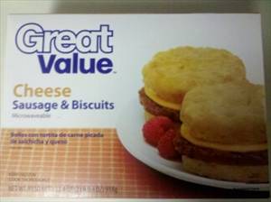 Great Value Sausage, Egg & Cheese Biscuit Sandwiches