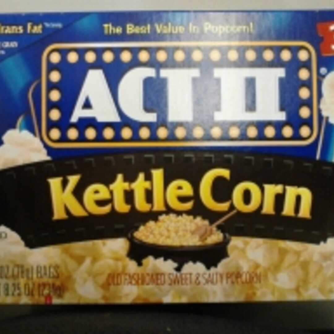 Act II Kettle Corn Microwave Popcorn