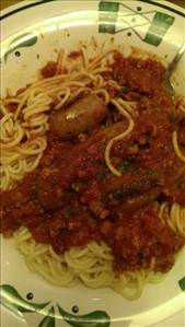 Olive Garden Spaghetti & Italian Sausage (Lunch)