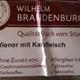 Wilhelm Brandenburg Wiener mit Kalbfleisch