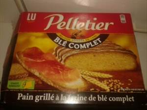 Pelletier Pain Grillé à la Farine de Blé Complet