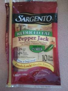 Sargento Reduced Fat Pepper Jack Cheese Slices