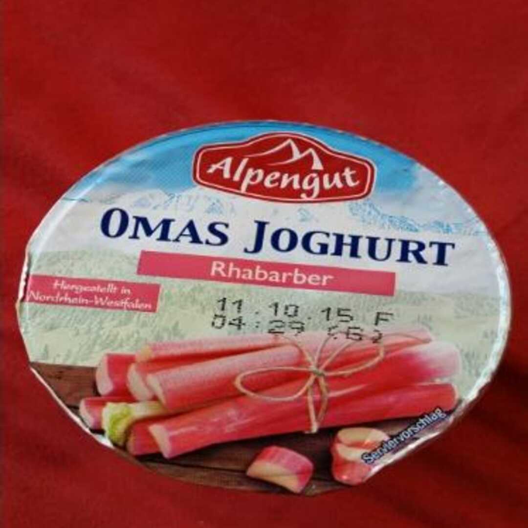 Alpengut Omas Joghurt Rhabarber