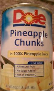 Dole Pineapple Chunks in Juice