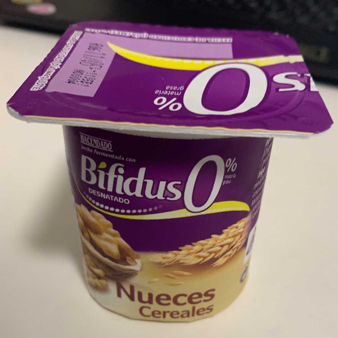 Hacendado Yogur Bífidus 0% Nueces Cereales