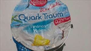Milbona Quark Traum der Leichte Ananas-Kokos