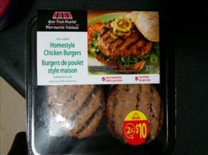 Your Fresh Market Homestyle Chicken Burgers