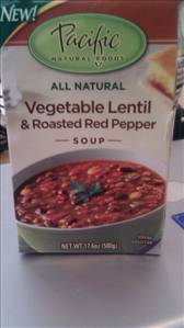 Pacific Natural Foods Vegetable Lentil & Roasted Red Pepper Soup