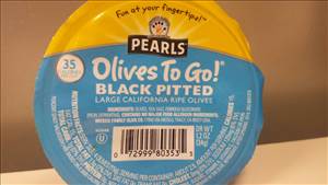Pearls Olives to Go Black Pitted
