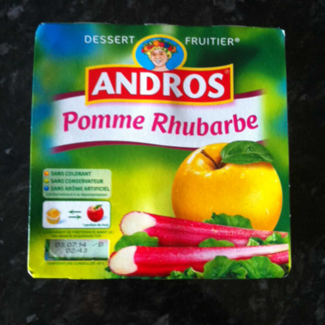 Andros Compote Pomme Rhubarbe