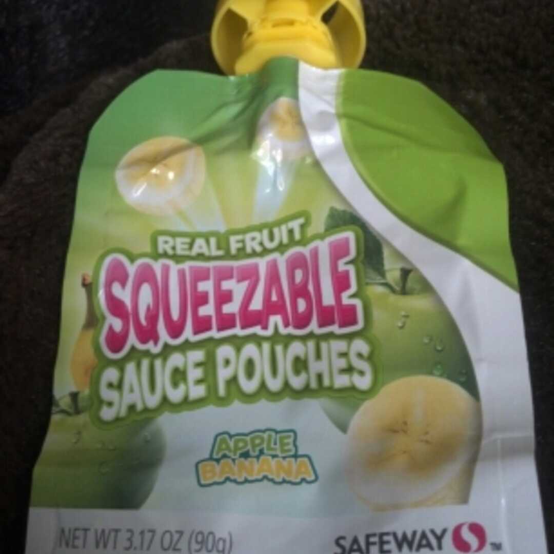 Safeway Real Fruit Squeezable Sauce Pouches