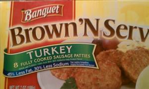 Banquet Brown 'N Serve Turkey Sausage Patties