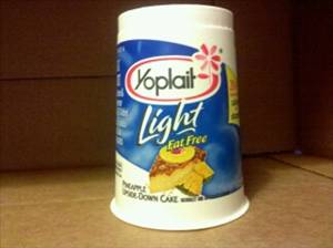 Yoplait Light Fat Free Yogurt - Pineapple Upside-Down Cake