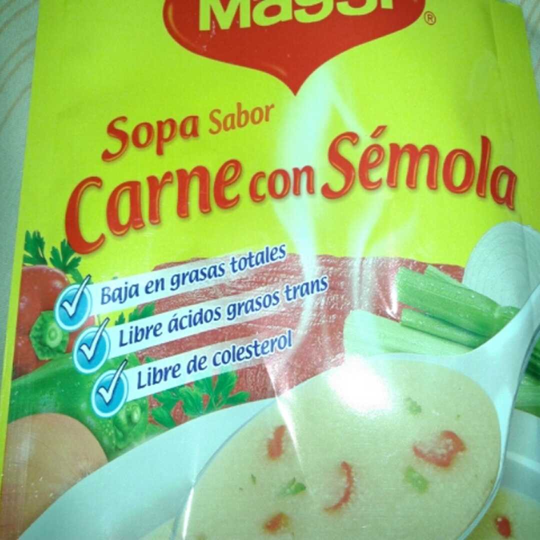 Maggi Sopa Carne con Semola