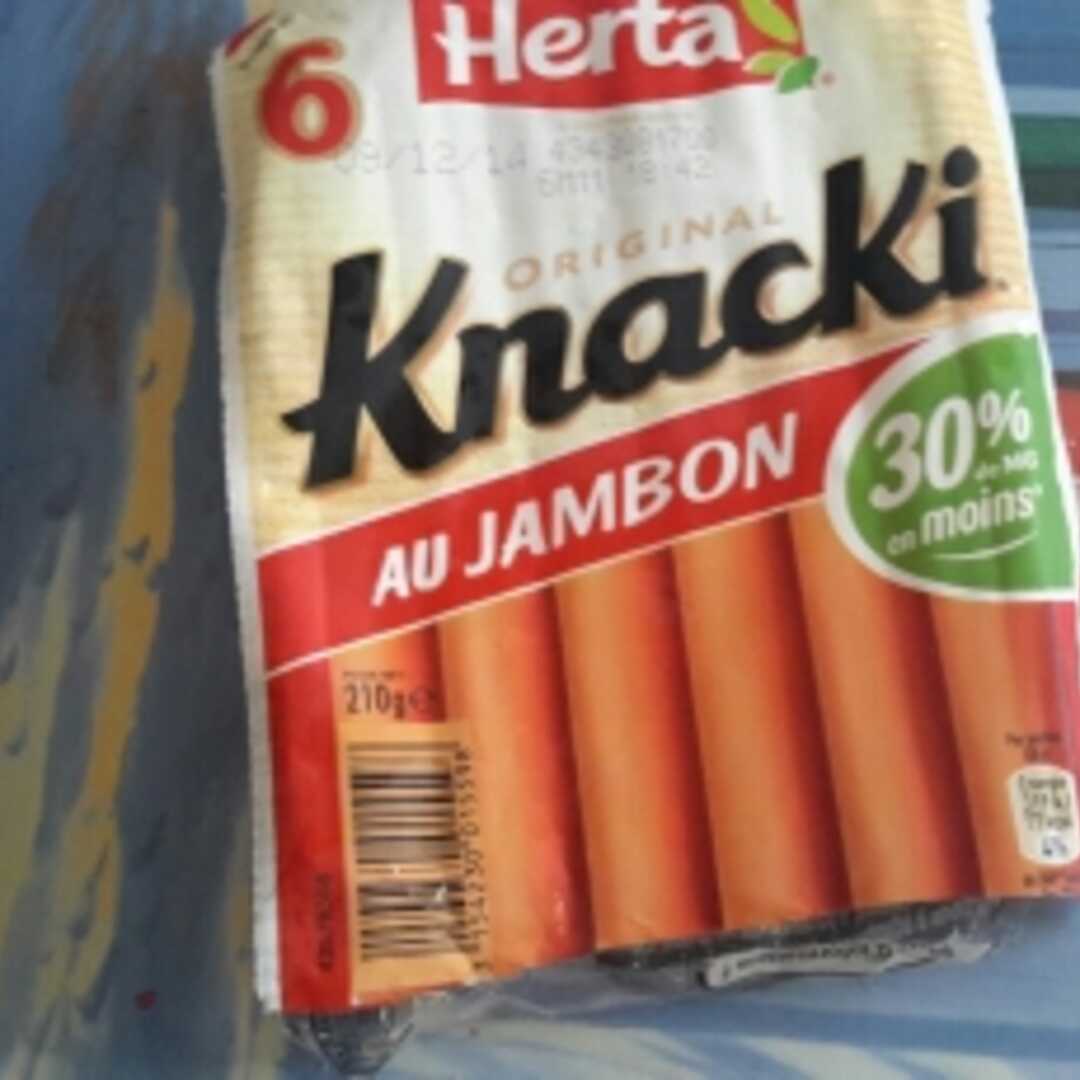 Herta Knacki au Jambon 30% de Mg en Moins