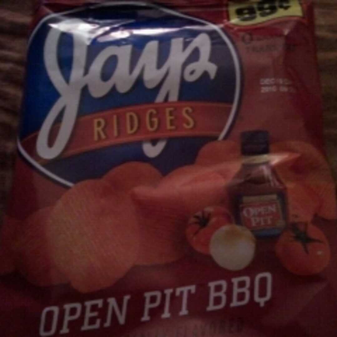 Jays Crispy Ridged Open Pit Flavored Potato Chips