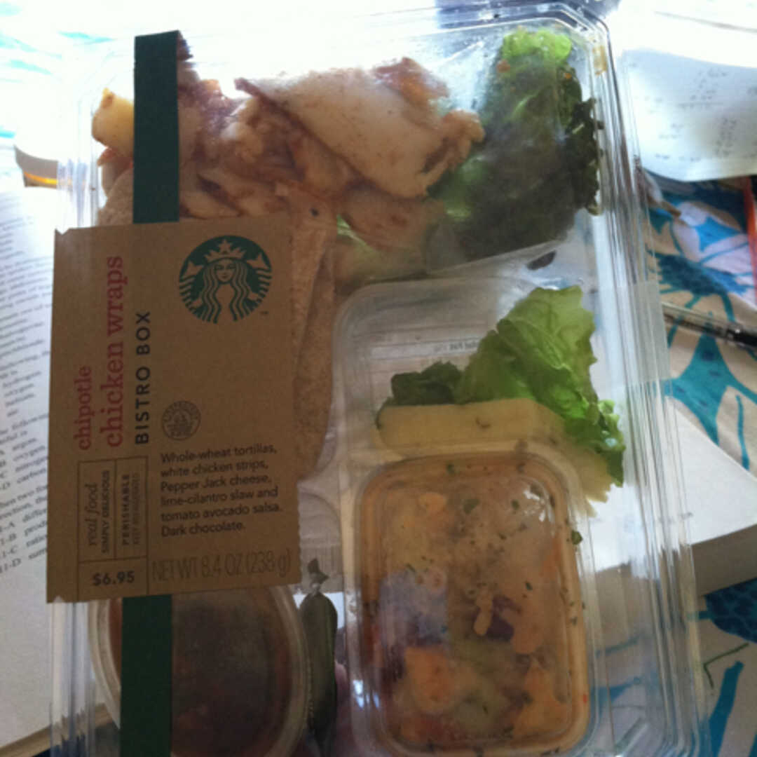 Starbucks Chipotle Chicken Wraps Bistro Box