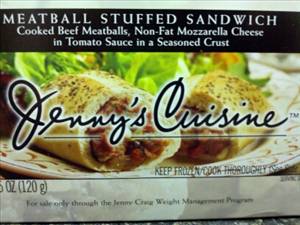 Jenny Craig Meatball Stuffed Sandwich