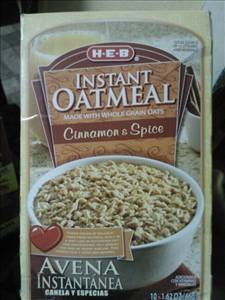 HEB Instant Oatmeal - Cinnamon & Spice