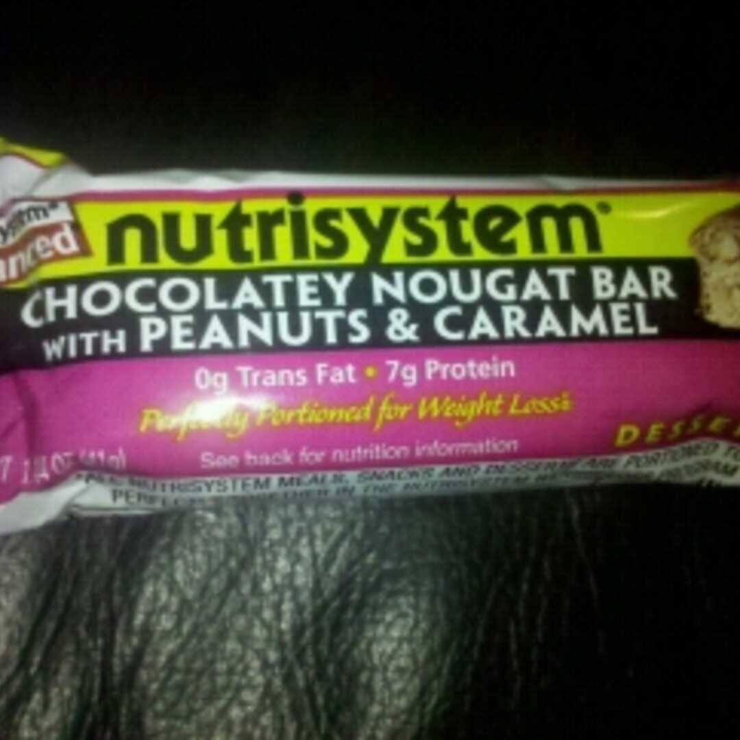 NutriSystem Chocolatey Nougat Bar With Peanuts & Caramel