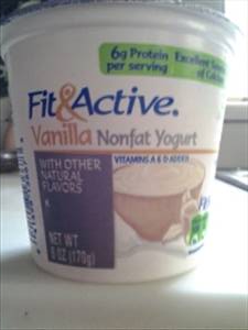 Fit & Active Vanilla Nonfat Yogurt