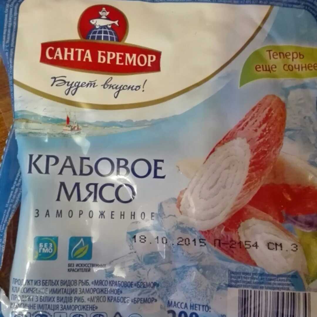 Санта Бремор Крабовое Мясо Замороженное