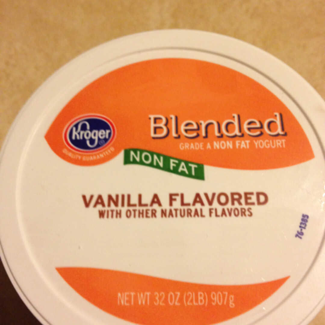 Kroger Fat Free Vanilla Yogurt