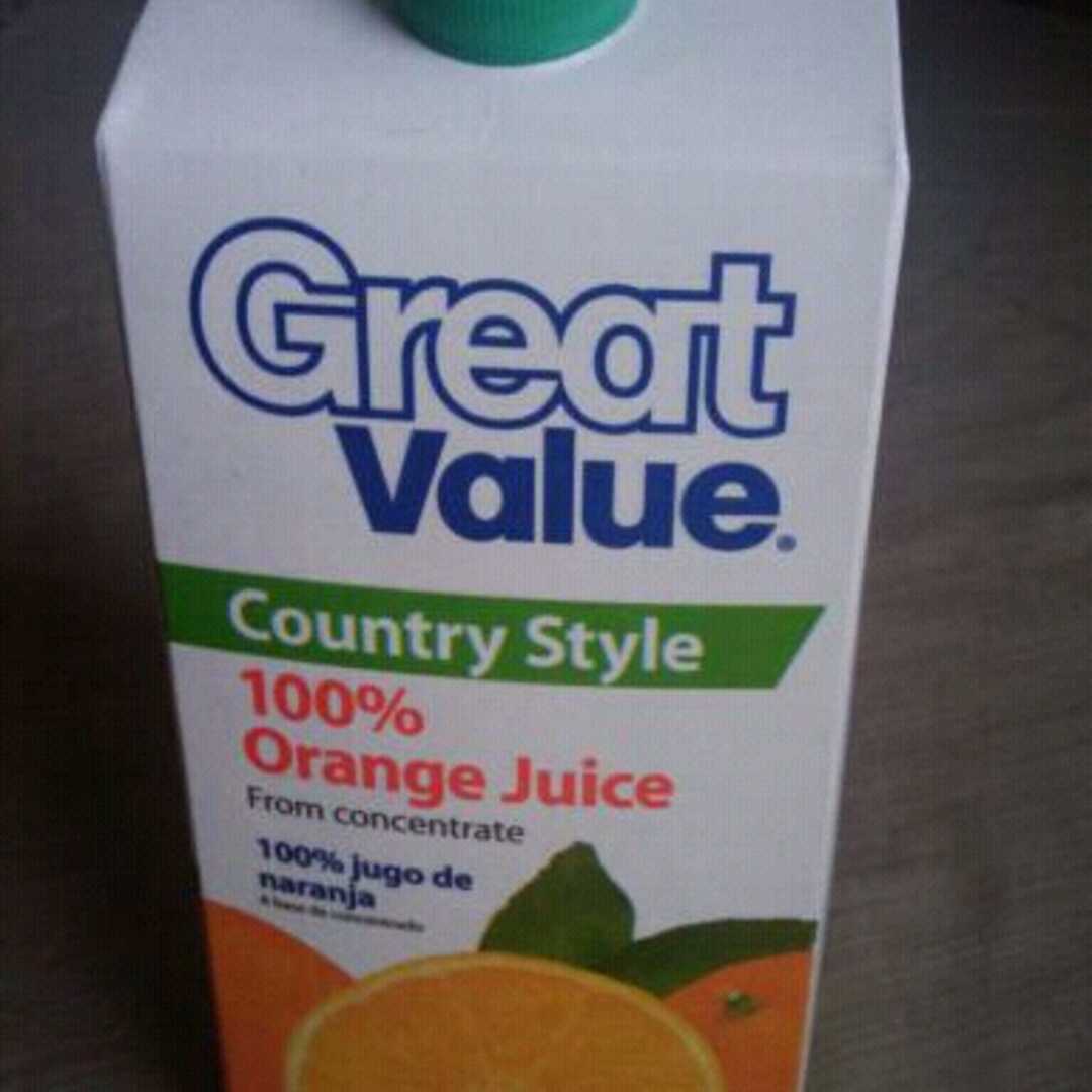 Great Value Country Style Orange Juice from Concentrate