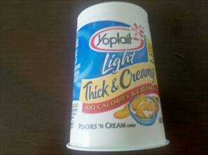 Yoplait Light Think & Creamy Peaches 'n Cream Yogurt