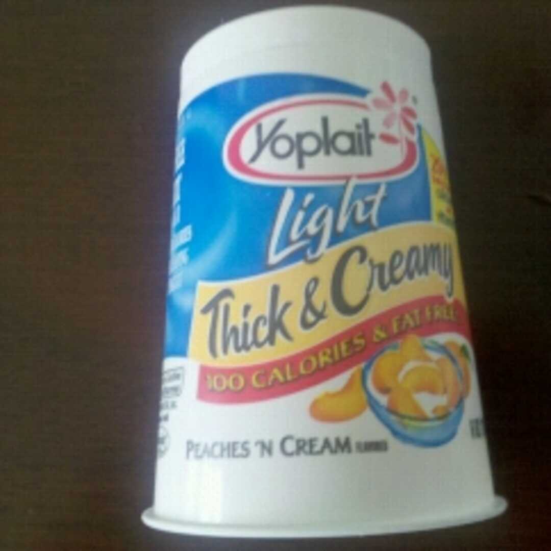 Yoplait Light Think & Creamy Peaches 'n Cream Yogurt