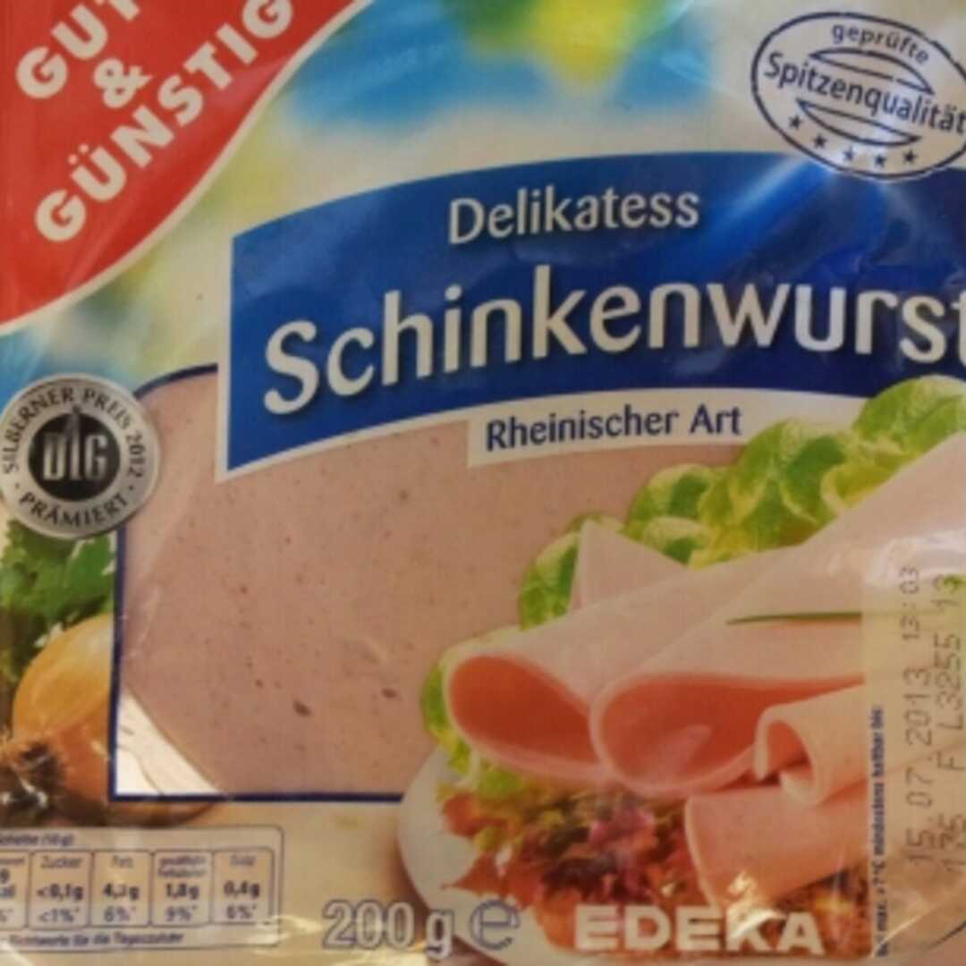 Gut & Günstig Delikatess Schinkenwurst