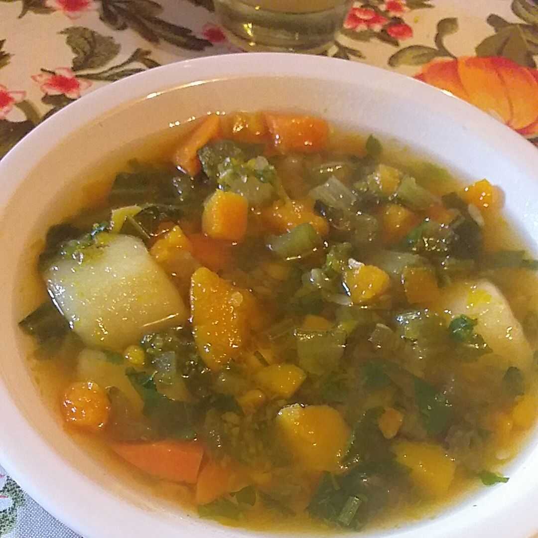 Sopa de Verduras Vegetariana (Preparada con Agua)