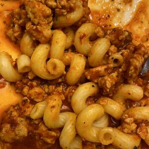 Spaghetti with Tomato Sauce and Chicken or Turkey