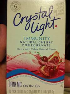 Crystal Light On The Go Immunity Cherry Pomegranate Enhanced Drink Mix