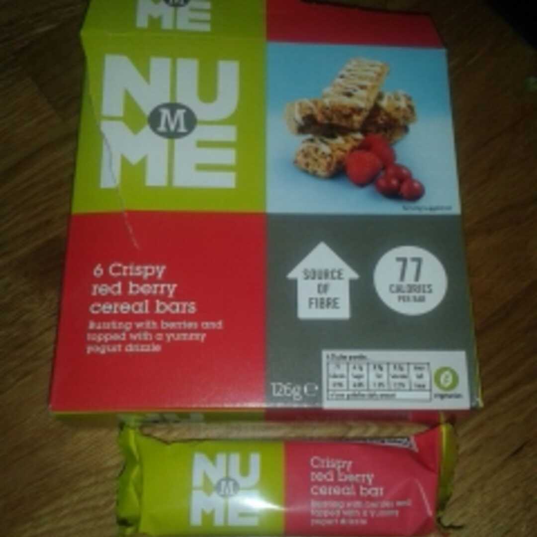 Morrisons NuMe Crispy Red Berry Cereal Bars