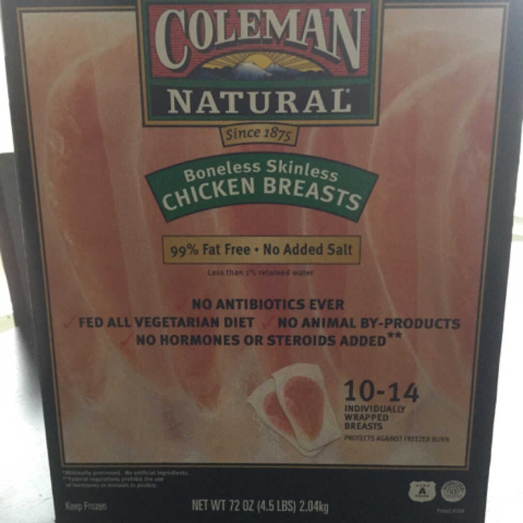 Coleman Natural Frozen Boneless Skinless Chicken Breasts