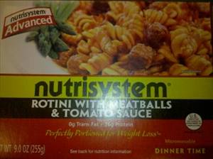 NutriSystem Rotini & Meatballs