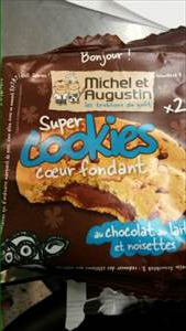 Michel et Augustin Super Cookies Cœur Fondant au Chocolat au Lait et Noisettes