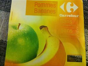 Carrefour Compote Pommes Bananes