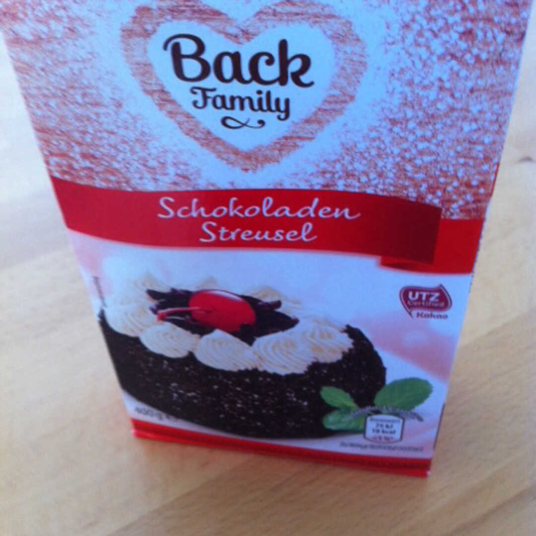 Back Family Schokoladen Streusel
