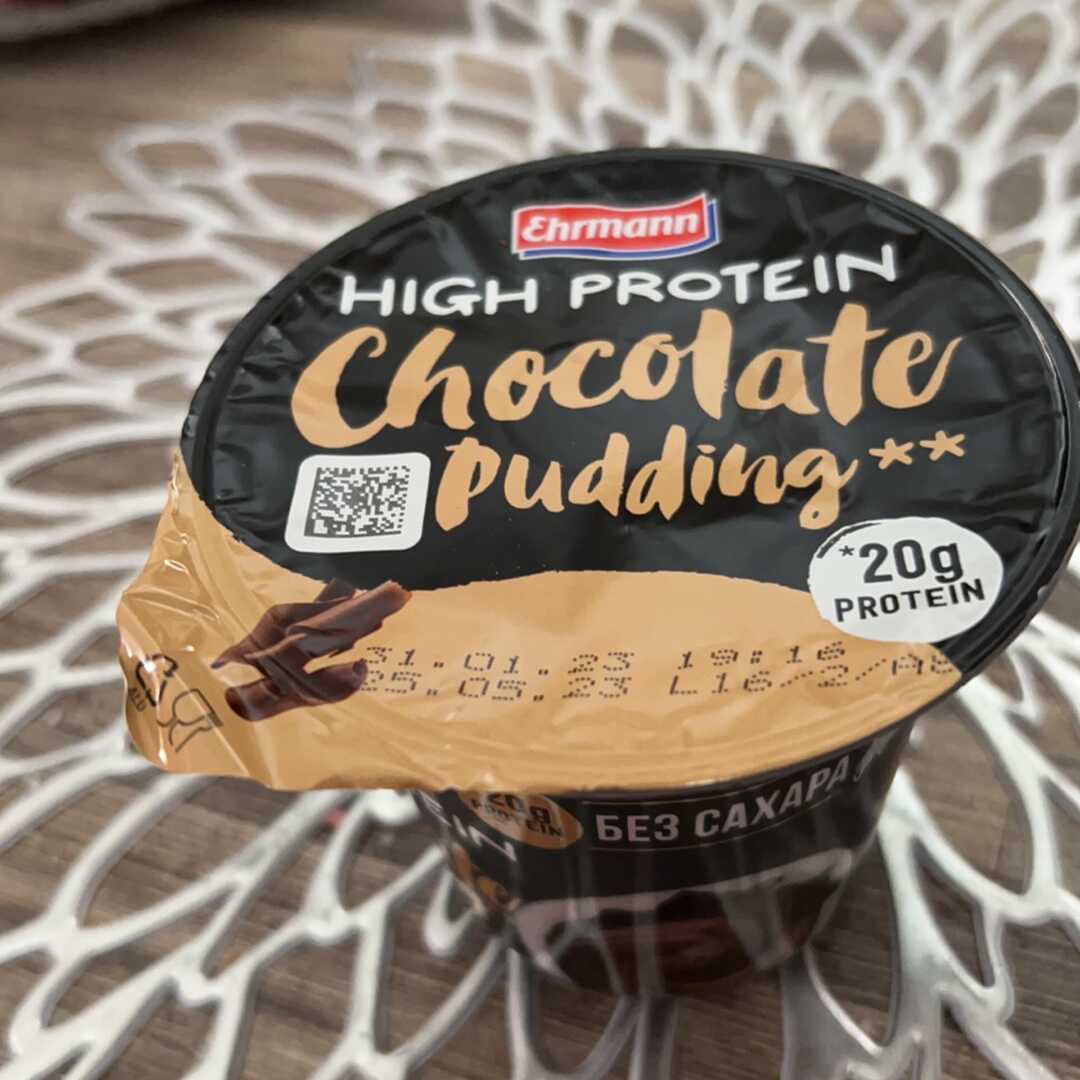 High protein chocolate pudding