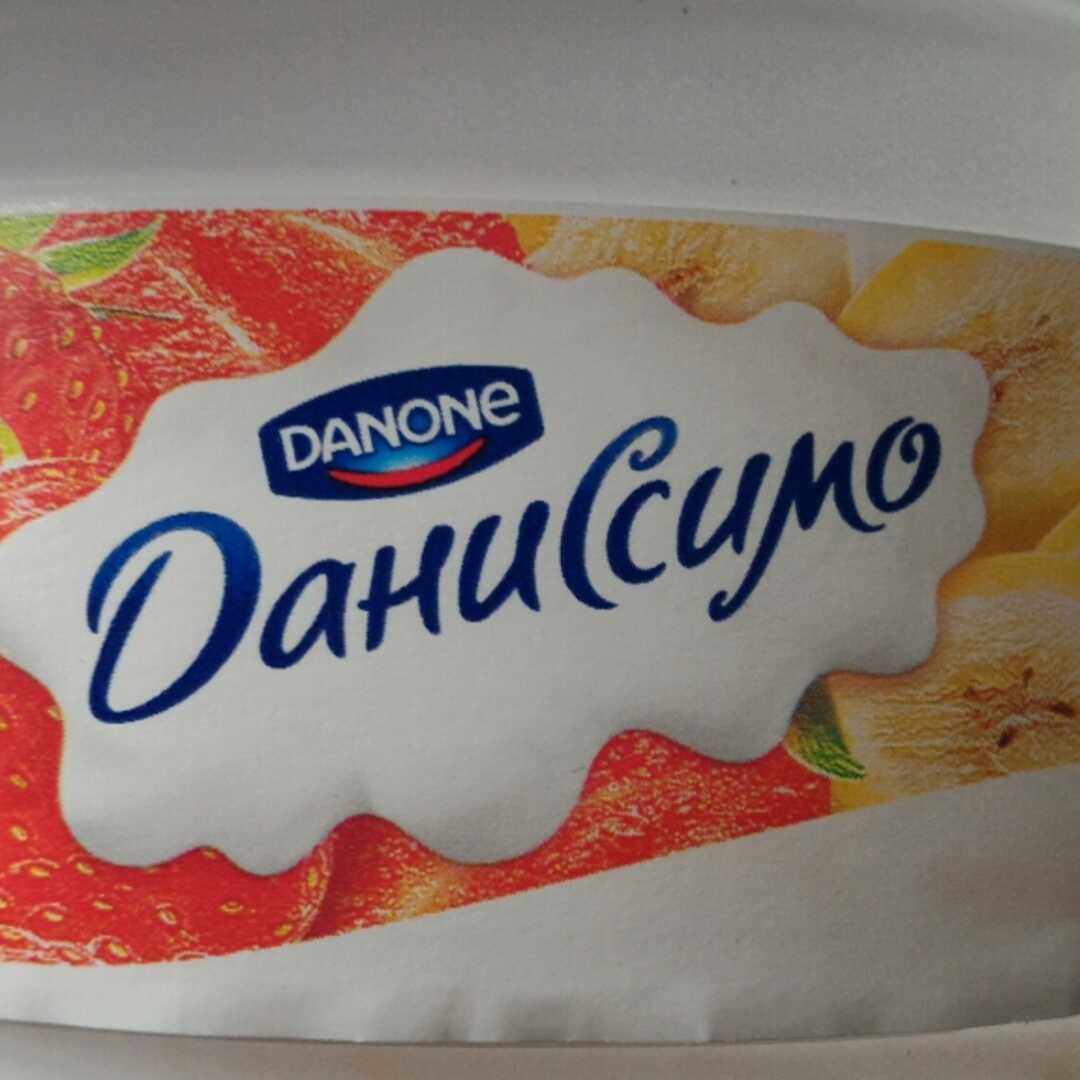 Даниссимо  Продукт Творожный с Клубникой, Киви и Бананом