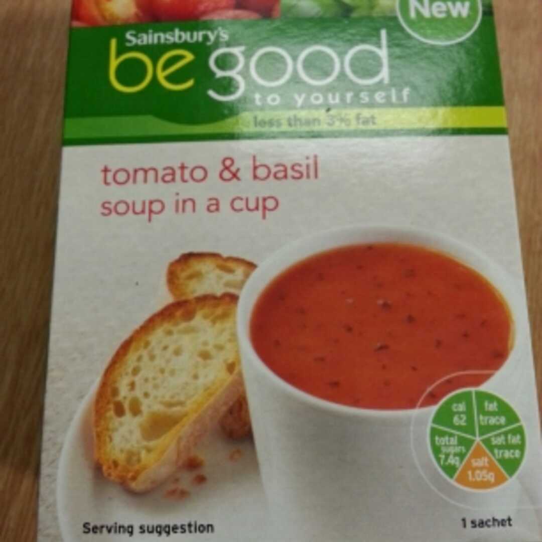 Sainsbury's Be Good to Yourself Tomato & Basil Soup in a Cup