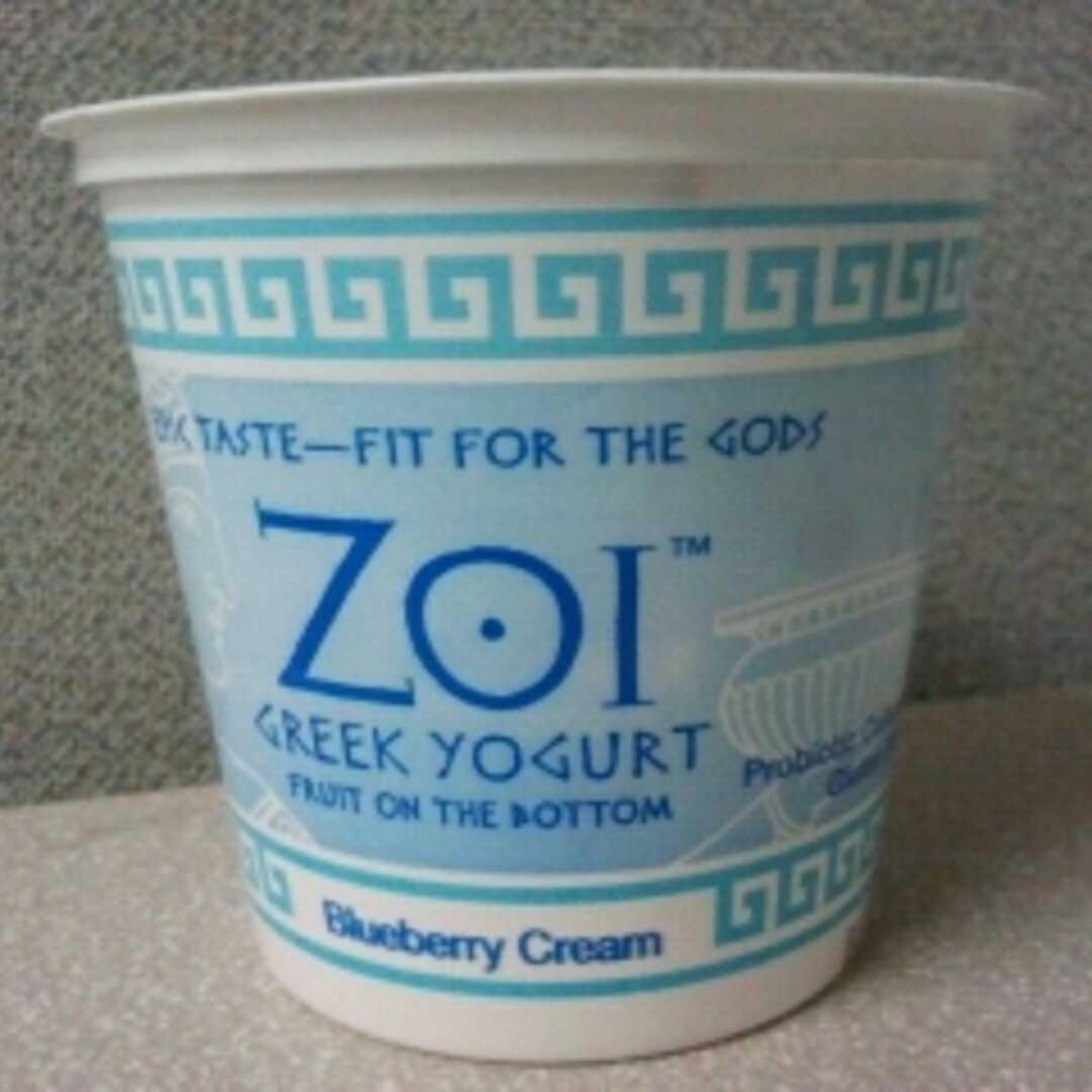 Zoi Greek Yogurt Blueberry Cream Greek Yogurt