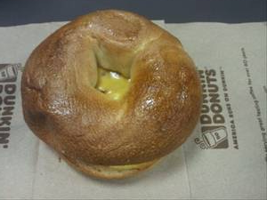 Dunkin' Donuts Bacon, Egg & Cheese on a Plain Bagel